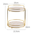 Moldova Kitchen Rack, Gold-Le Di Vita-2- | Le Di Vita