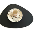 Elroy Table Mat, Leather-Le Di Vita-Black- | Le Di Vita