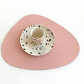 Elroy Table Mat, Leather-Le Di Vita-Pink- | Le Di Vita