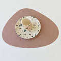 Elroy Table Mat, Leather-Le Di Vita-Dark Pink- | Le Di Vita