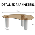 Amado Coffee Table, Glass-Le Di Vita- | Le Di Vita