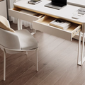Otto1 Office Desk - White Sintered Stone