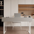 Otto1 Office Desk - White Sintered Stone
