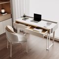 Otto1 Office Desk - White Sintered Stone