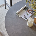 Bek Round Dining Table, Brown
