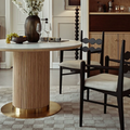Bek Round Dining Table, White