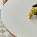 Bek Round Dining Table, White