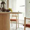 Bek Round Dining Table, White