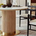 Bek Round Dining Table, White