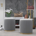 Tandy Stool, Grey Velvet - Clearance｜Rit Concept
