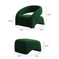 Jade P10 Armchair, Velvet, Boucle