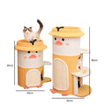 Rubber Duck Rainforest Cat Climber, Cat Tree, Boucle