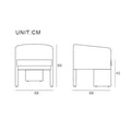 Milo Baughman Armchair, Velvet
