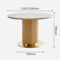 Bek Round Dining Table, White
